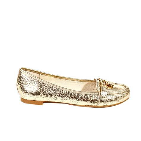 michael kors gold flats|michael kors flats outlet.